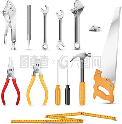 五金工具矢量素材 现代设计与工程必备资源